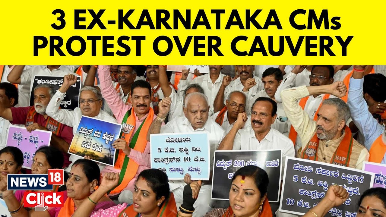 Cauvery Water Crisis | Karnataka BJP Protest Against State Government | English News | N18V
