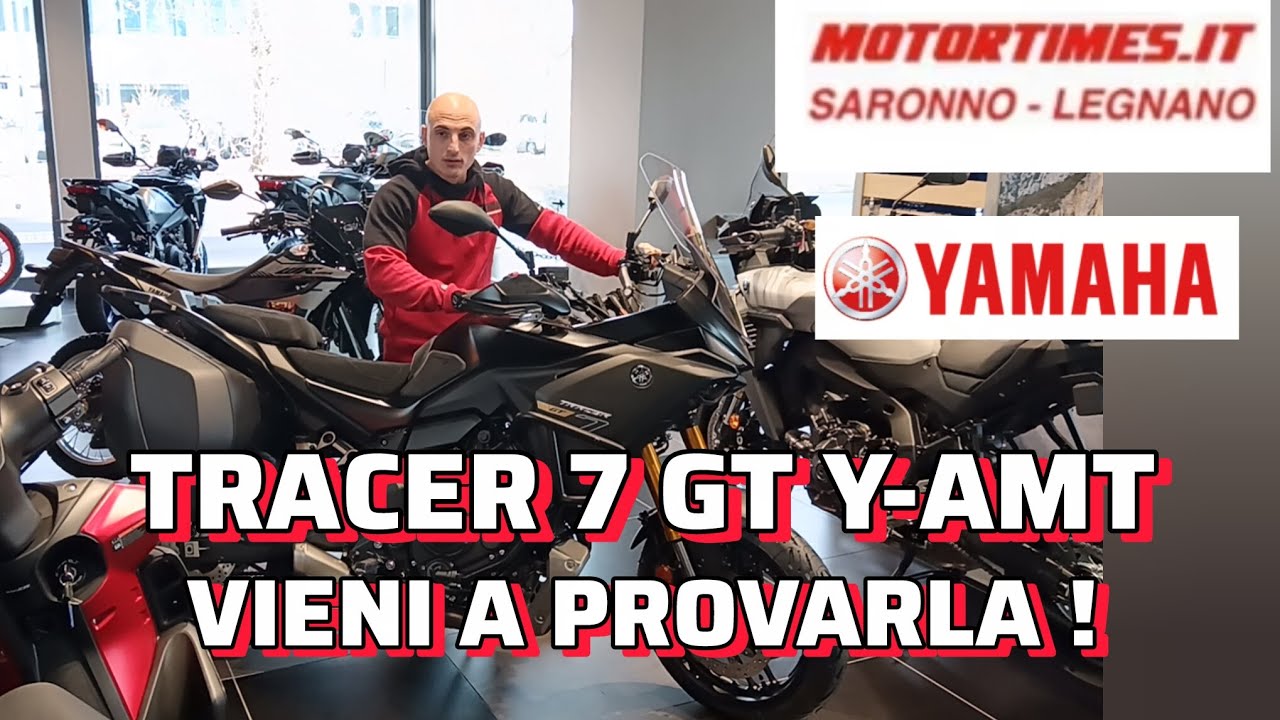 MOTORTIMES YAMAHA: TRACER 7GT Y-AMT: VIENI A PROVARLA DA NOI!  CON ROBY.