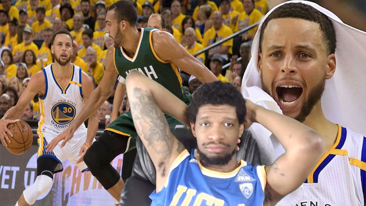 HAD TO WATCH CURRY’S CROSSOVER 3 TIMES… WARRIORS vs JAZZ GAME 1 HIGHLIGHTS REACTION