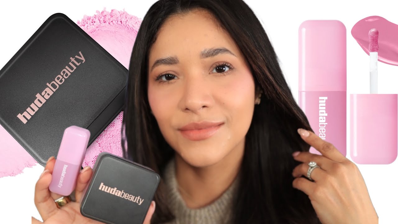 HUDA BEAUTY UBE COLLECTION REVIEW  | Easy bake loose powder and and Blush filter blush