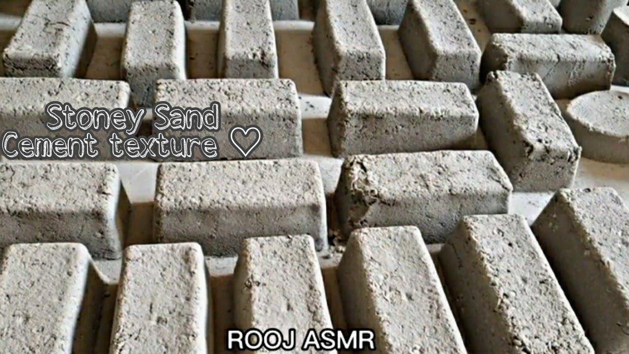 ASMR ~ Stoney Sand Cement Super Soft Floor Crumbles // Sifting~Dustplay~Pouring & Pasteplay//