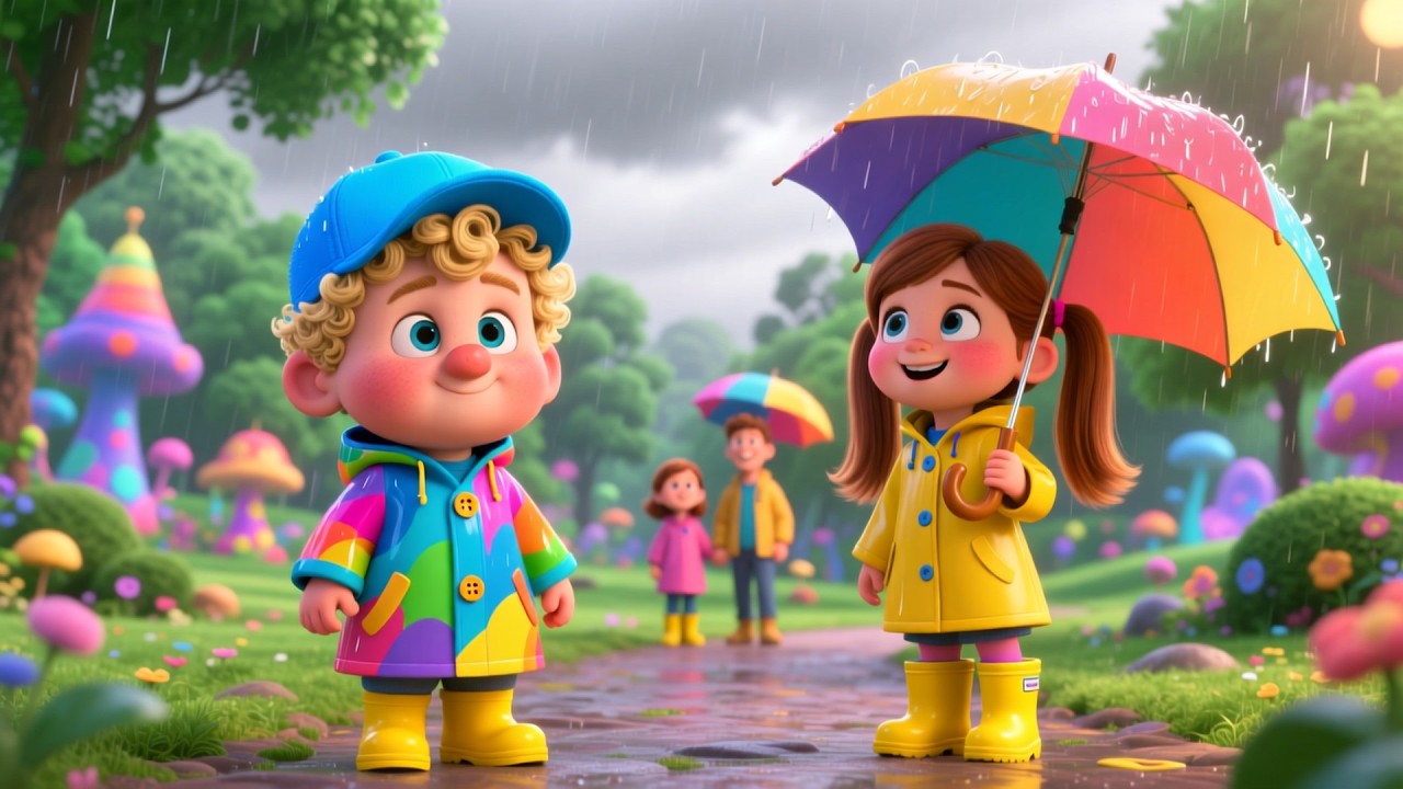 Singing In The Rain ☔ | Fun Learning & Play for Kids | Toddler Adventure Video