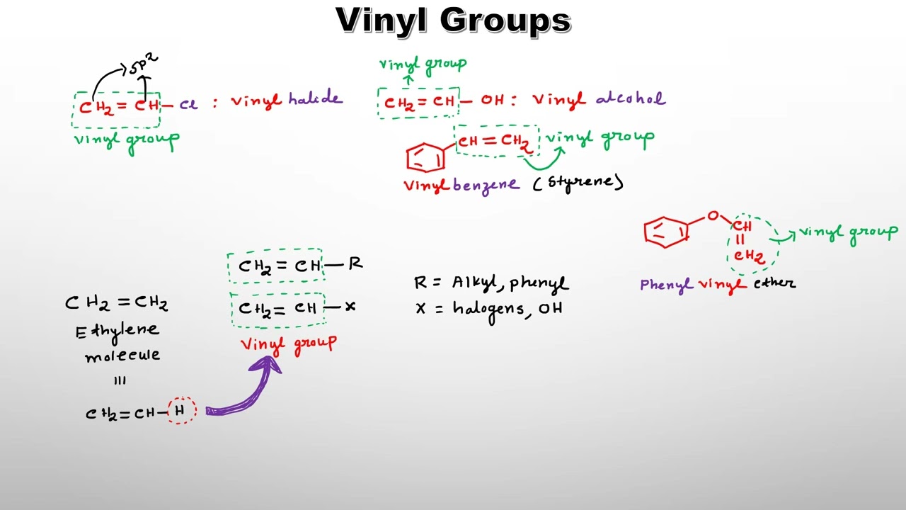 Concept of allyl, vinyl, benzyl, and aryl groups in organic chemistry