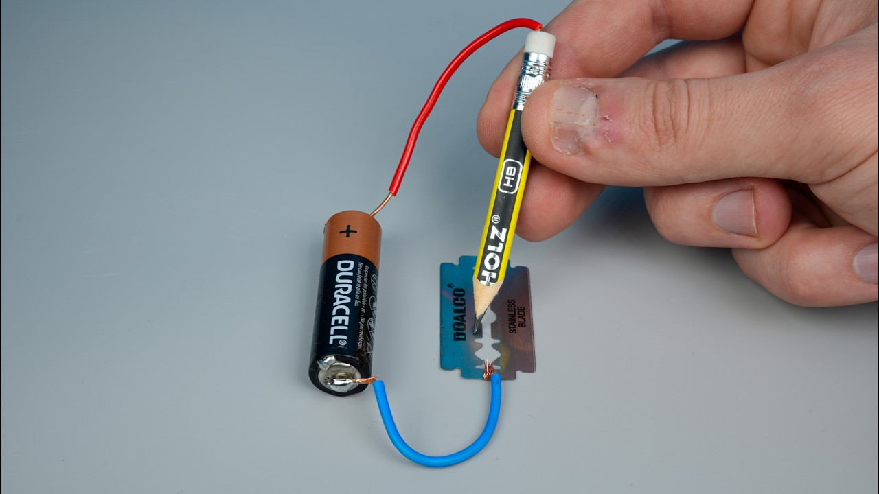 How to Make a Simple Pencil Welding Machine at home with a Blade. Unbelievable💥🤯