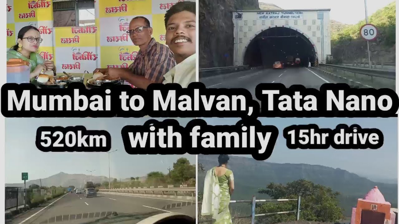 Mumbai to Malvan | Tata nano | 520km | First time great experience #mumbai #malvan #car #nano
