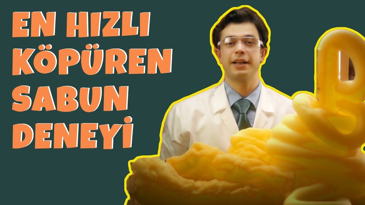En Hızlı Köpüren Sabun Deneyi - Barış Özcan'ın Ses Desteğiyle