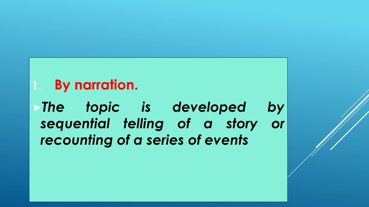 PATTTERNS OF PARAGRAPH DEVELOPMENT VIDEO