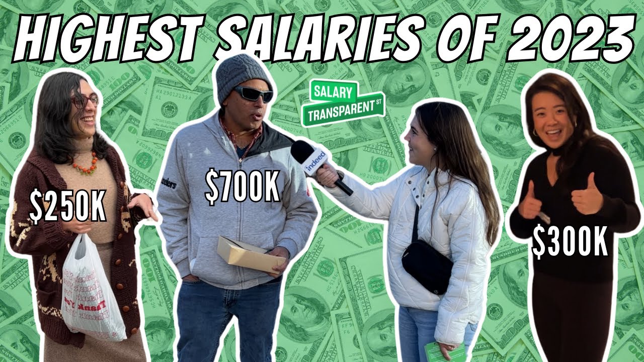 Highest Salaries We Interviewed In 2023 | Salary Transparent Street Compilation