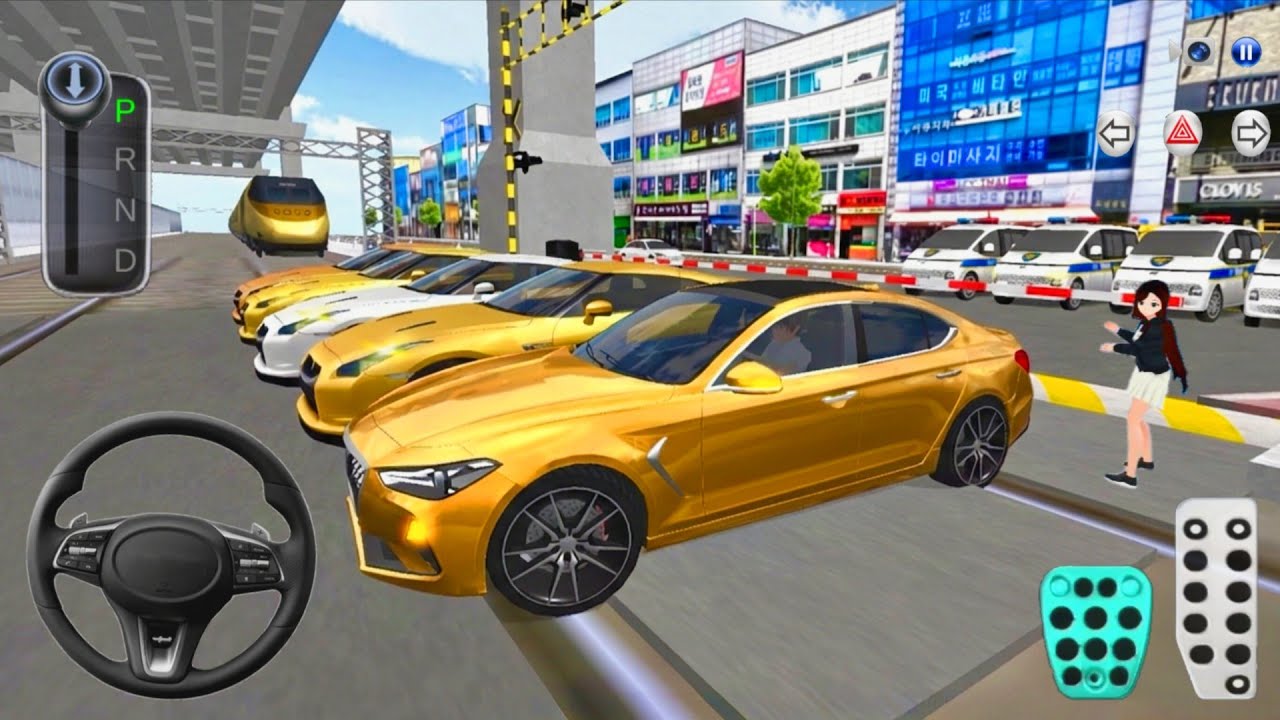 New Golden Mercedes G63 & All Supercars Vs Bullet Train - 3D Driving Class 2026 - Android Gameplay