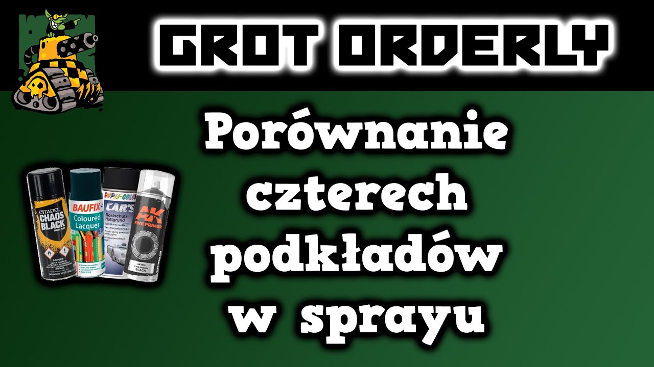 Porównanie czterech podkładów w sprayu