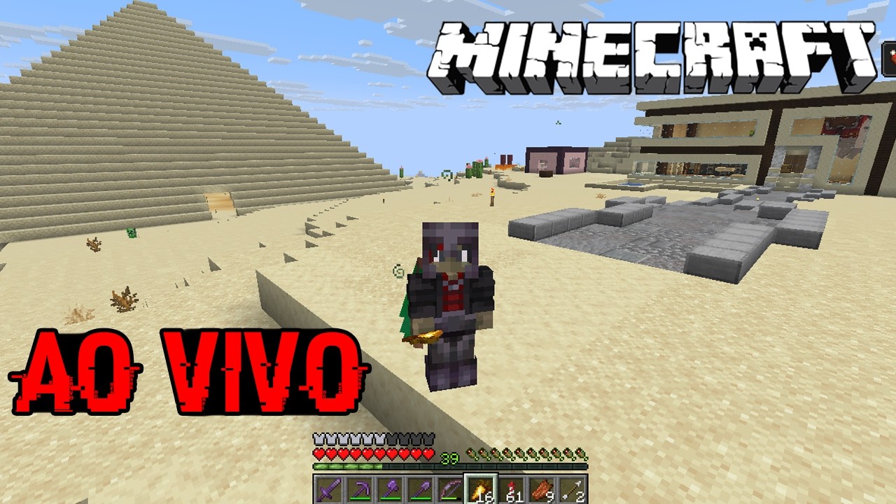 🔴 MINECRAFT JOGANDO SOBREVIVENCIA!!! - AO VIVO - #liveshorts #shorts #minecraft 🔴