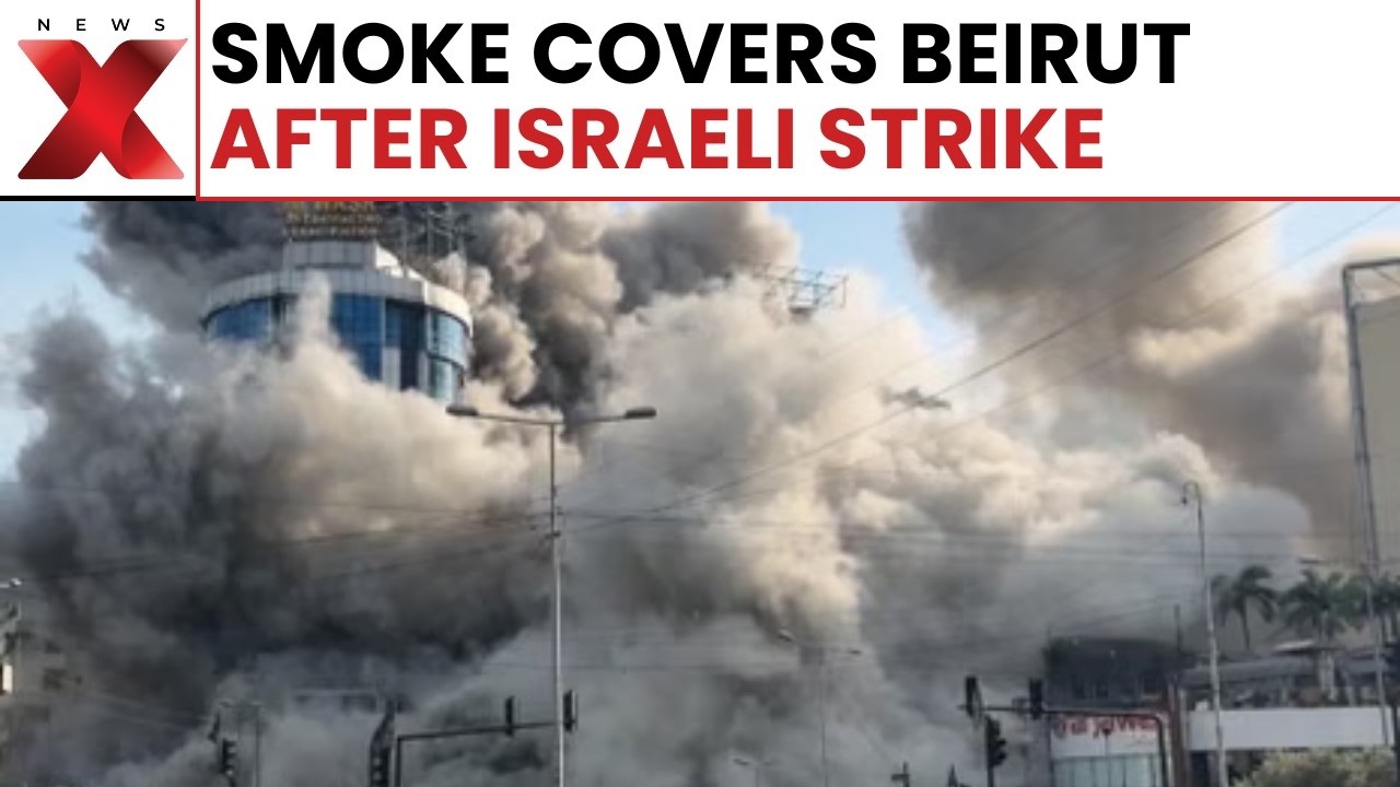 Smoke Rises Over Beirut Southern Suburbs Following Israeli Strike In Lebanon | WAR NEWS