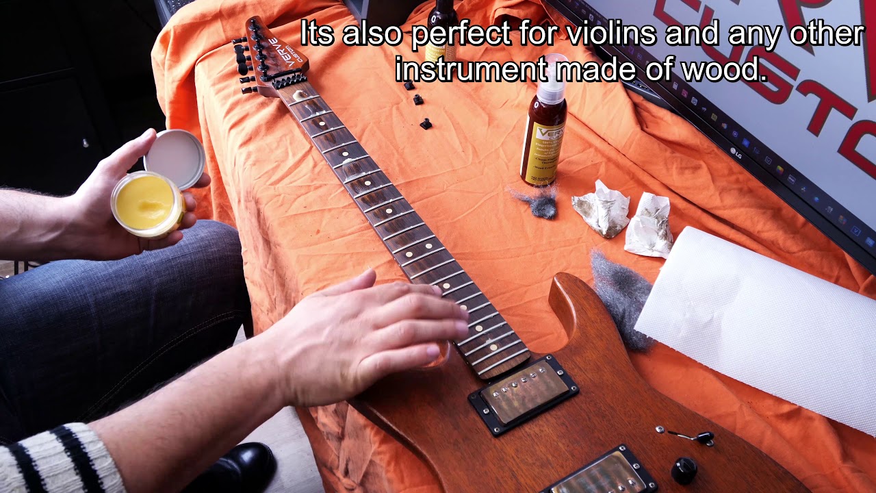 Verve Guitar and Violin Organic Instrument Care . Cleanser, Wax, Lubricant