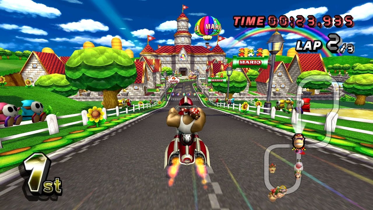 Mario Kart Wii - Retro Rewind 6.6 // Wii Flower Cup (200cc) - 100% Walkthrough