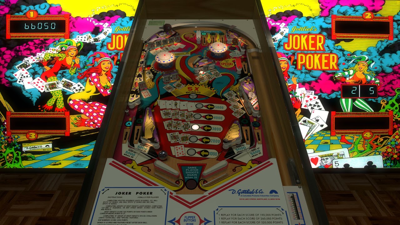 Joker Poker (Rebuilt) Pinball VPX