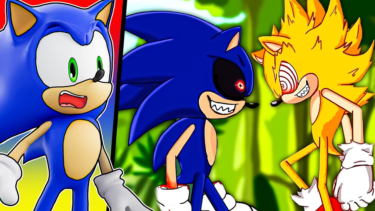Fleetway Super Sonic против Sonic EXE!!