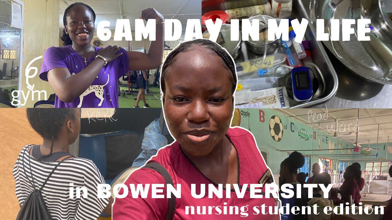 7AM PRODUCTIVE COLLEGE DAY in my LIFE in BOWEN UNIVERSITY as a NIGERIAN NURSING STUDENT||5hrs shift