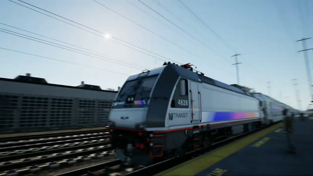Amtrak Northeast Corridor NJ Transit Acela Acs64 NJ New York Trenton New Jersey all Jersey Avenue.