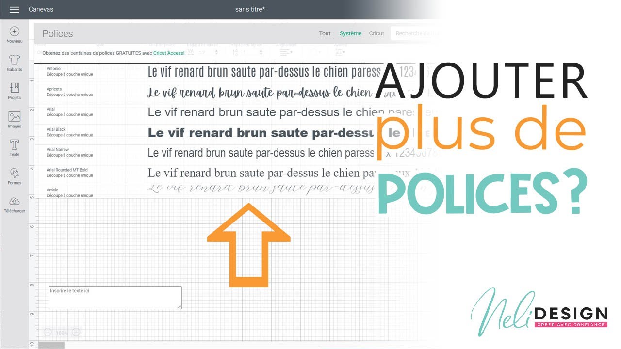 Comment ajouter de nouvelles polices de caractères dans Cricut Design Space