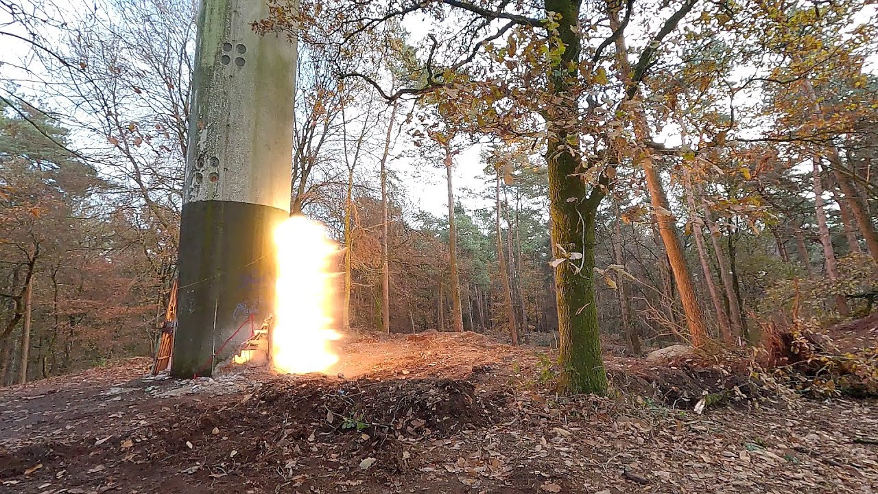 Sprengung Brandturm Kranenburg am 07.12.2022 - Sloop van de brandtoren in Kranenburg op 07.12.2022