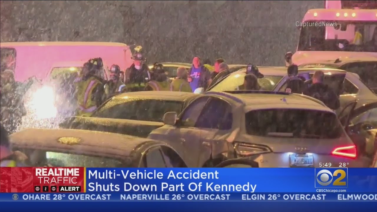 Massive Multi-Vehicle Crash On Kennedy Expressway