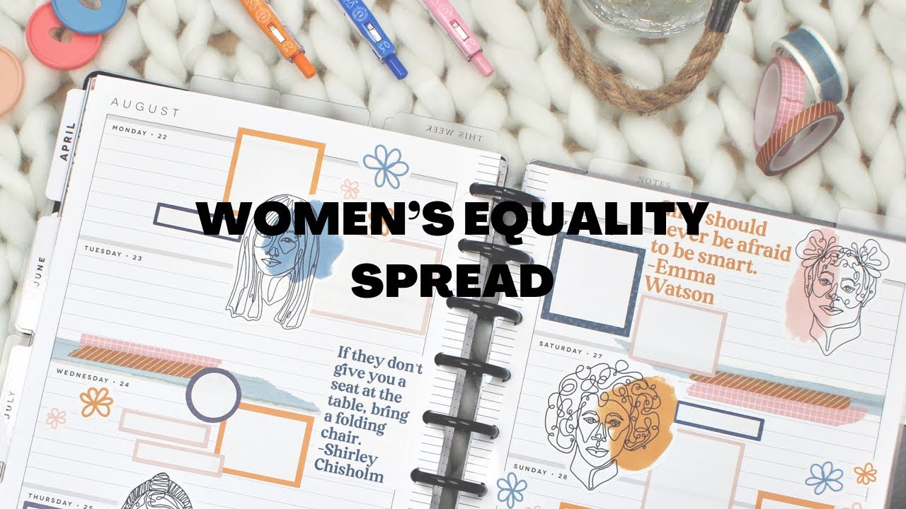 Plan with me | Journal HP | Women&rsquo;s Equality Spread