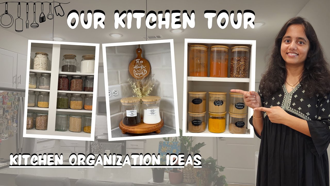 Kitchen Organization Tips and Tricks | Telugu Vlogs | Kitchen Tour | Austin Home Series