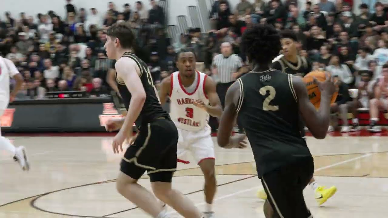 🔥ND takes down HW! #6 Notre Dame 71 at #7 Harvard Westlake 66. CIF Week 10 2025. #basketball #cifss