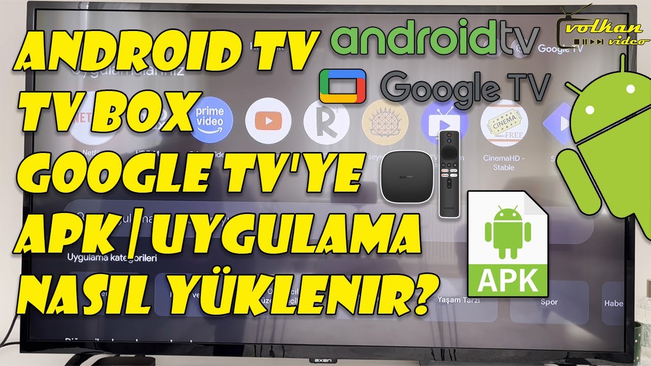 Android TV | TV Box | Google TV'ye APK | Uygulama Nasıl Yüklenir? [Xiaomi TV Box]