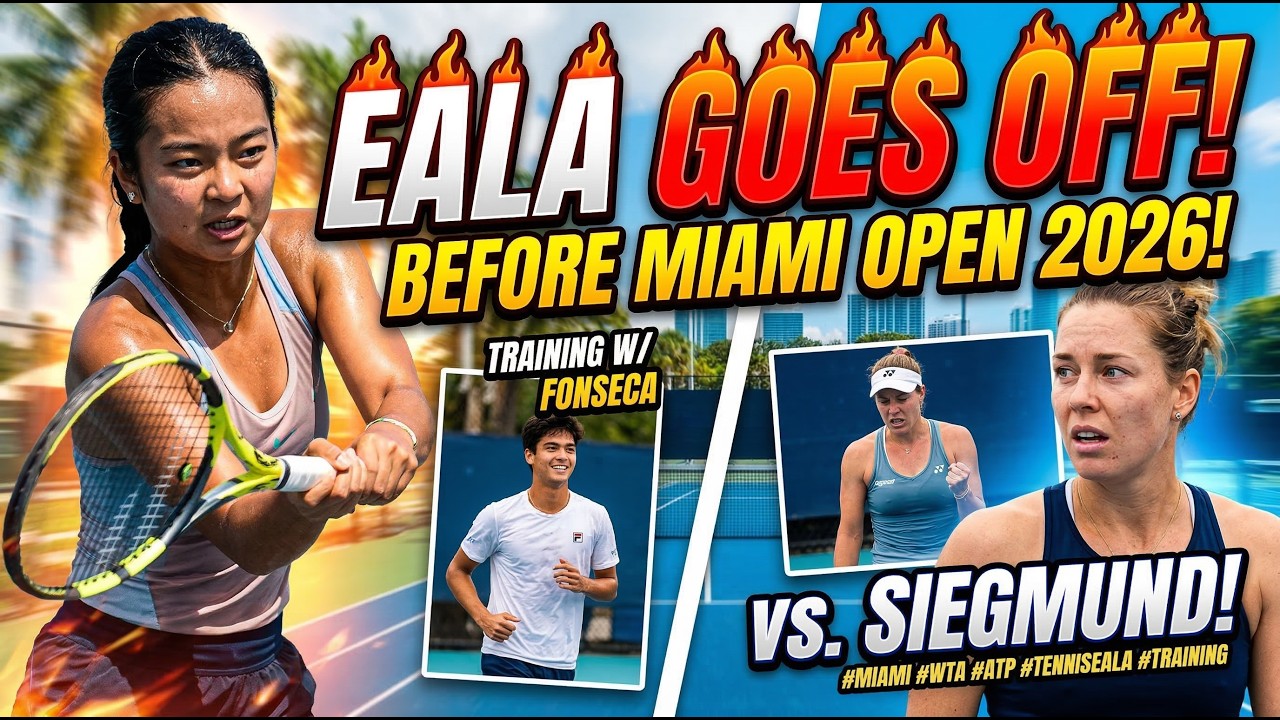 Alex Eala SHOCKS Fans By Training With Fonseca Before Miami Open 2026 – Takes Aim At Laura Siegmund!