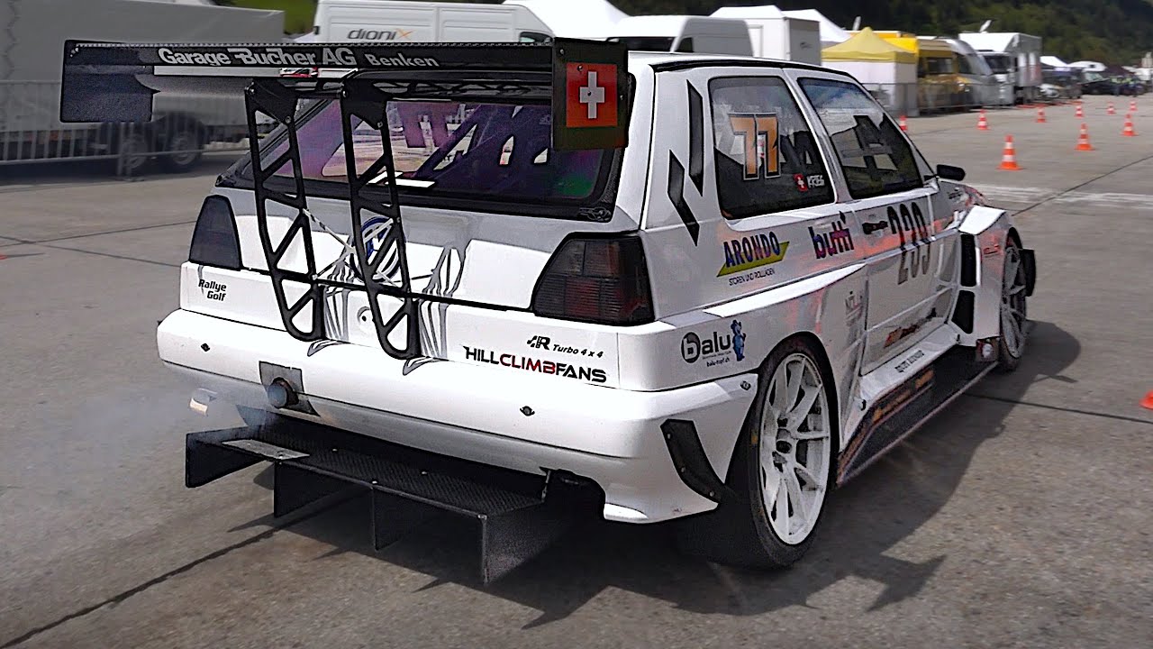 9,000+rpm VW Golf MK2 Turbo AWD with Hayabusa engine head Swap Sounds Amazing feat. Onboard footage!