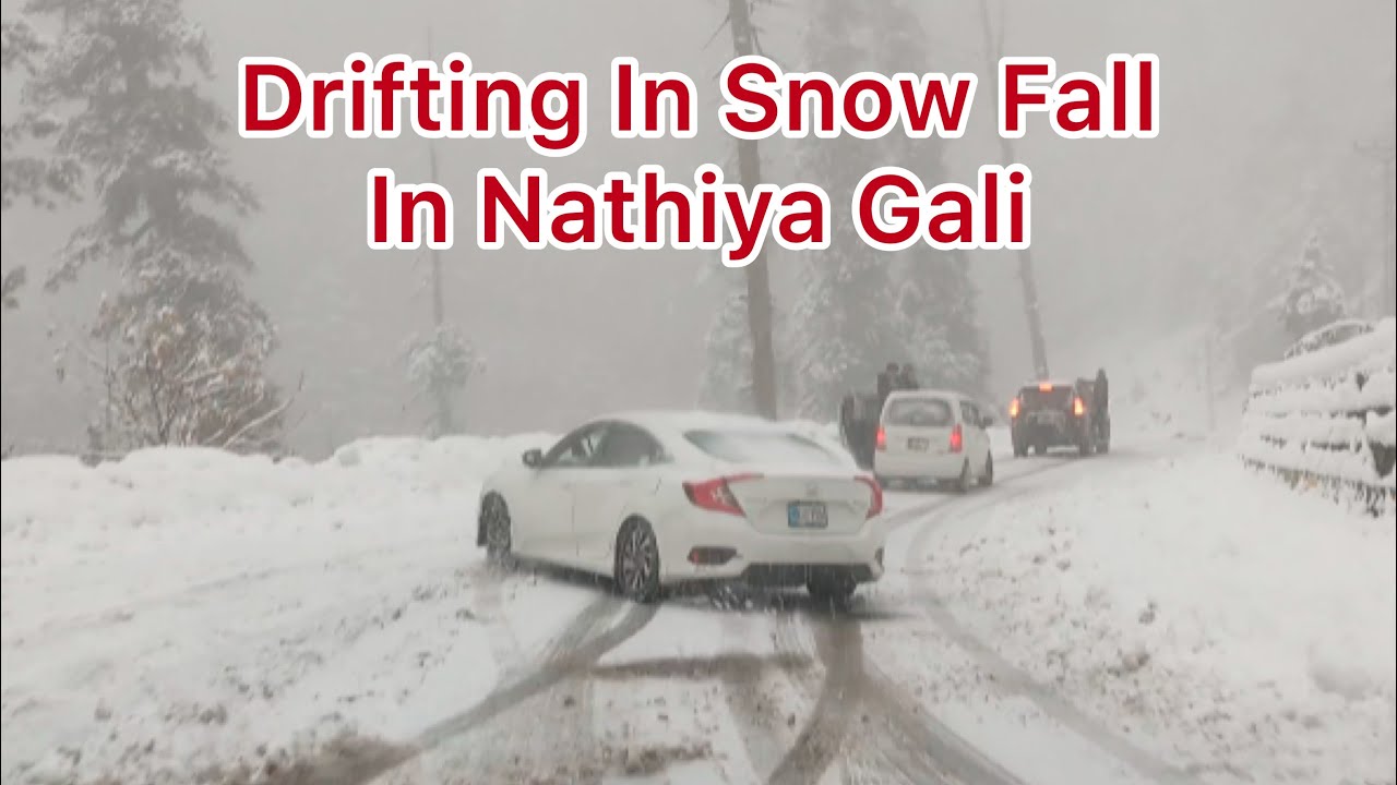 Crazy Winter Drifting In Snow [ On Honda Civic X] .In Murree to Nathia gali.[23/11/2020]