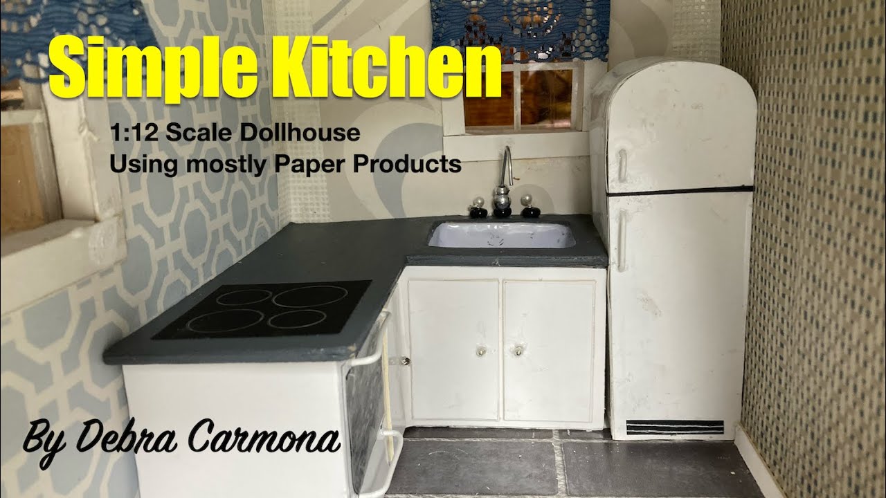 Easy Simple Dollhouse Kitchen Build