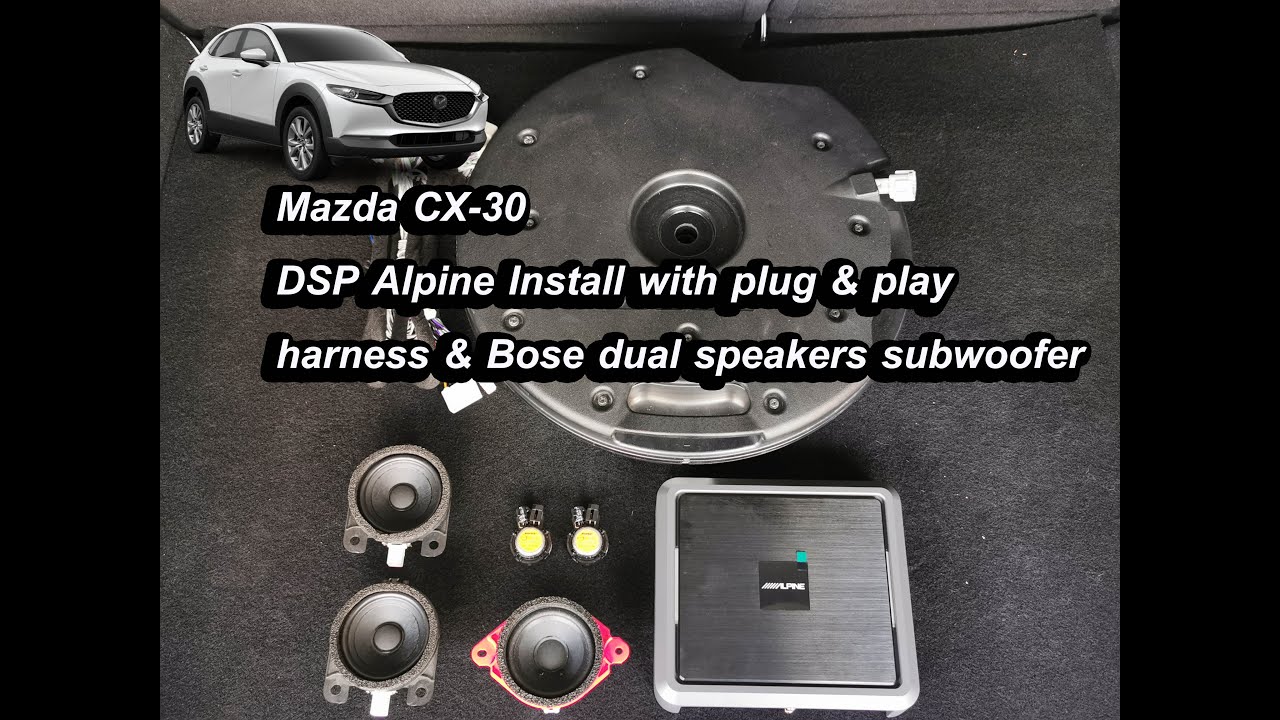 Mazda CX-30 Alpine DSP install with Plug n Play harness