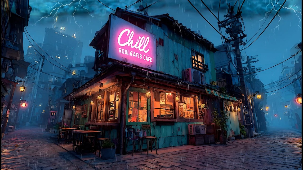 Midnight 90s Rainy Streets 🌙 Nostalgic Lofi for Study, Sleep and Relax