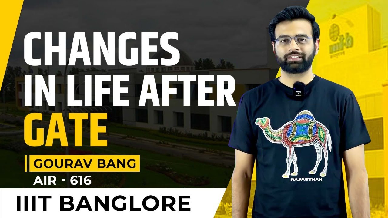 Gourav Bang Life Changes After GATE | IIIT Banglore | ALL India Rank -616 | @GATEATZEAL