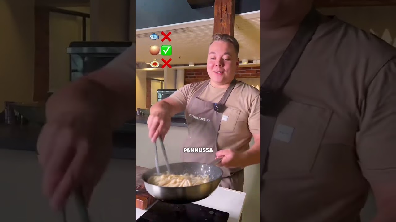 Nyt duunataan jotain kalasta, sipulista ja pastasta 😎 #kotiruoka #ruokatiktok #resepti