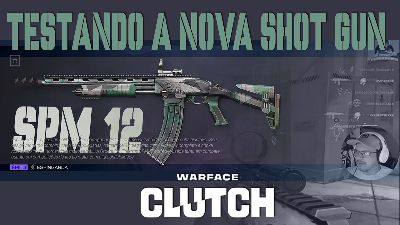 testando a nova 12 do warface