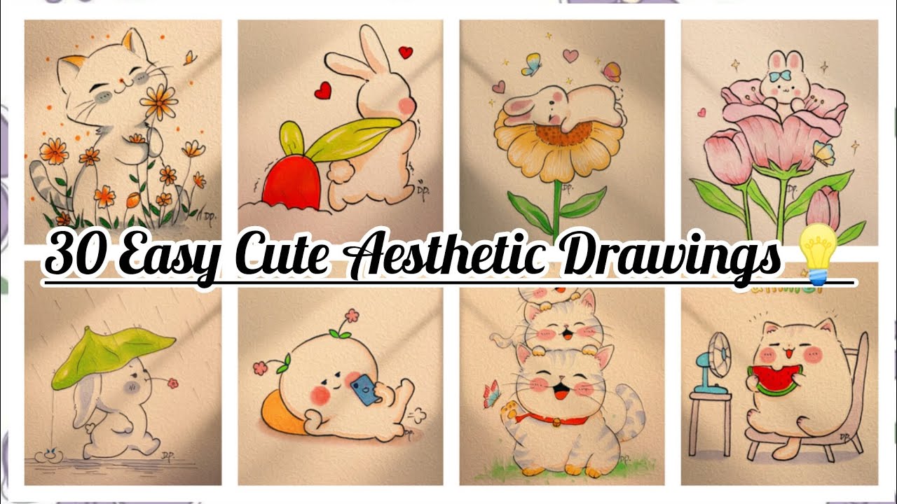 30+ Pinterest Inspired Aesthetic Drawing Ideas | Easy Art for Beginners