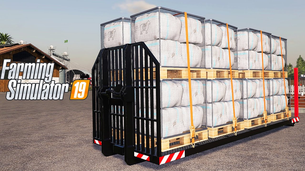 TRANSPORTANDO LÃ EM UM CONTAINER | Farming Simulator 19 | Brasil Sul - Ep 53