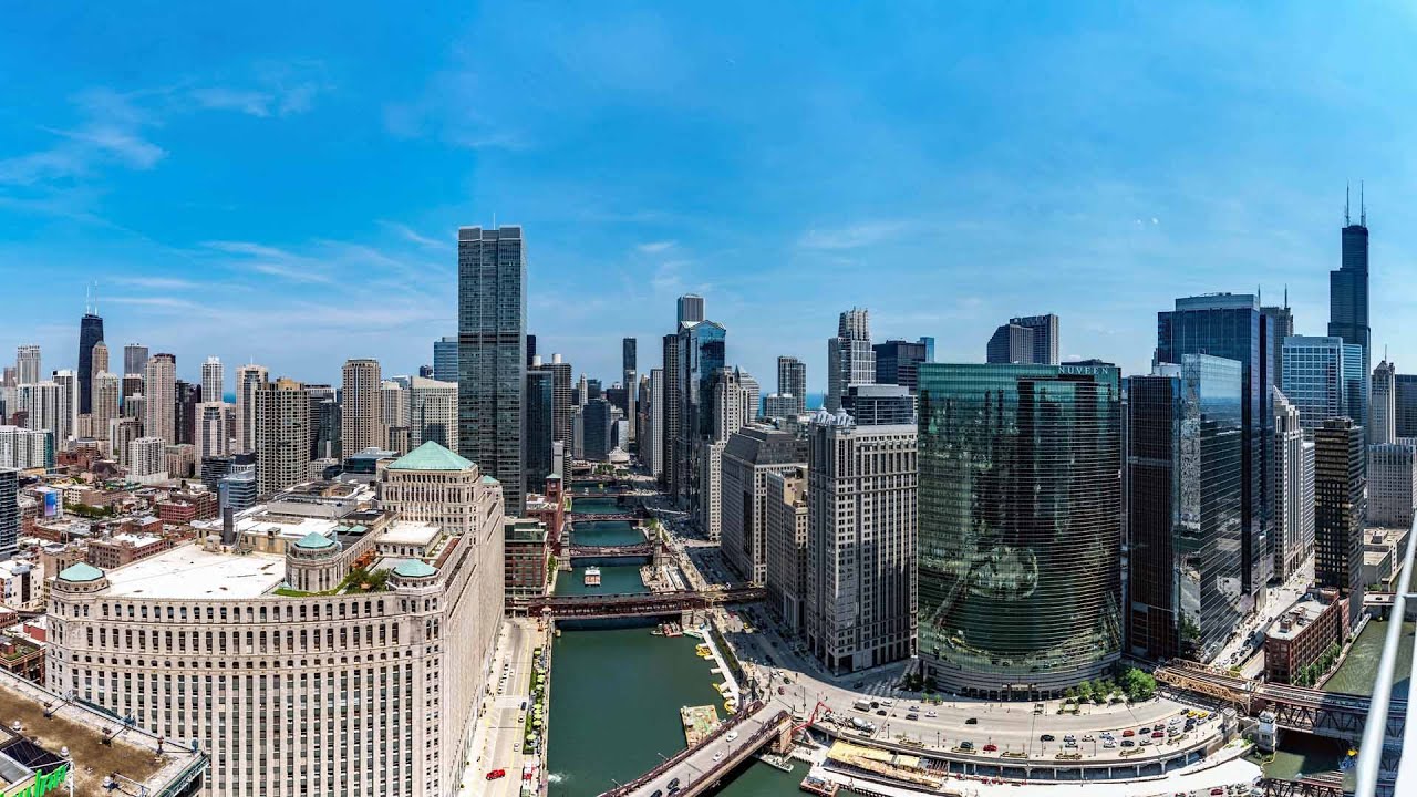 A penthouse with a huge terrace at the new Wolf Point West apartments