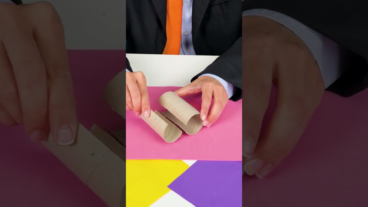 DIY Phone Stand? 📱📦 Use A Paper Tube! 🎬✨
