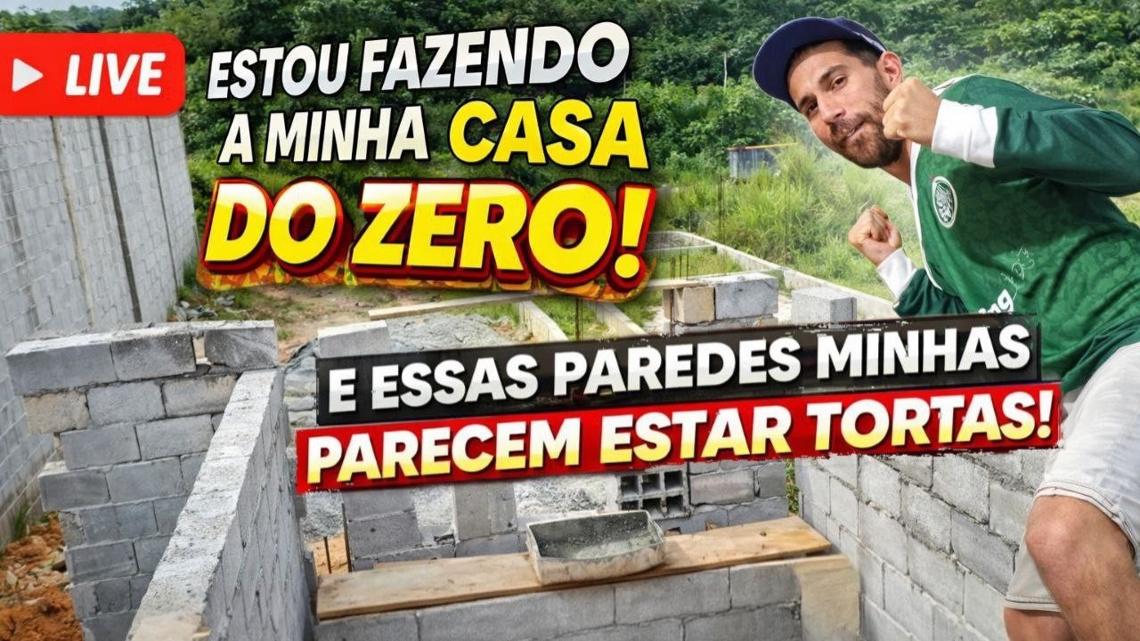 MINHA CASA DO ZERO | ESSAS PAREDES ESTÃO TORTAS OU É IMPRESSÃO? 🤔