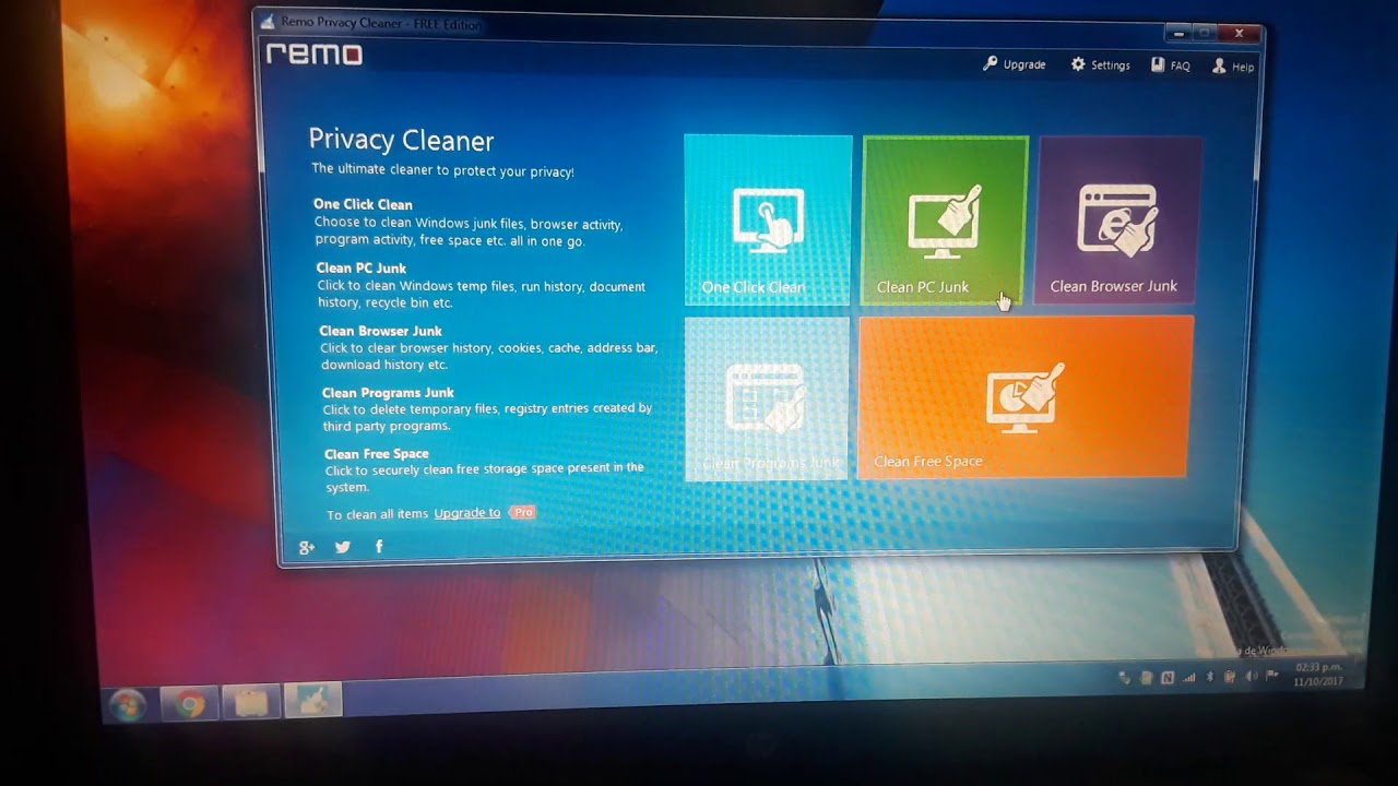 Instalar y probar REMO PRIVACY CLEANER