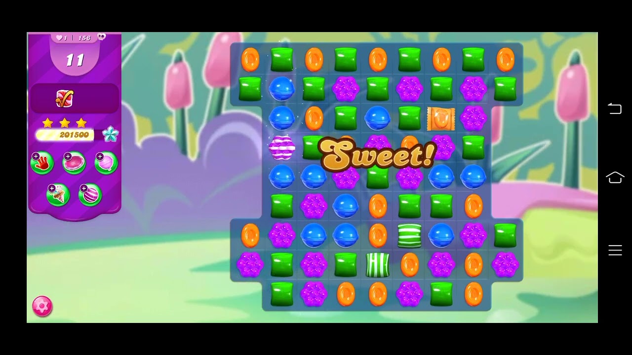 Candy crush saga level 156