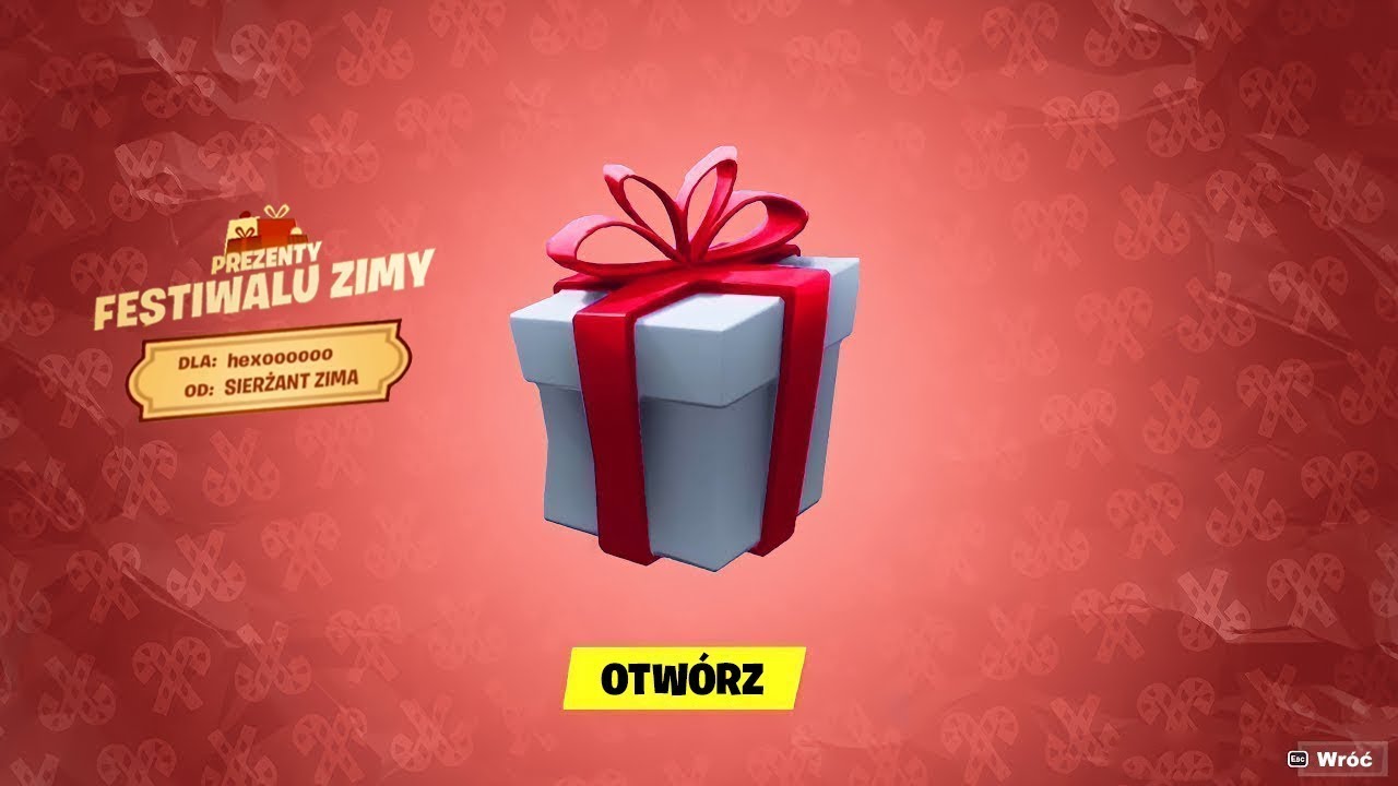 OTW&Oacute;RZ PIERWSZY ŚWIĄTECZNY PREZENT W FORTNITE! (Festiwal Zimy)