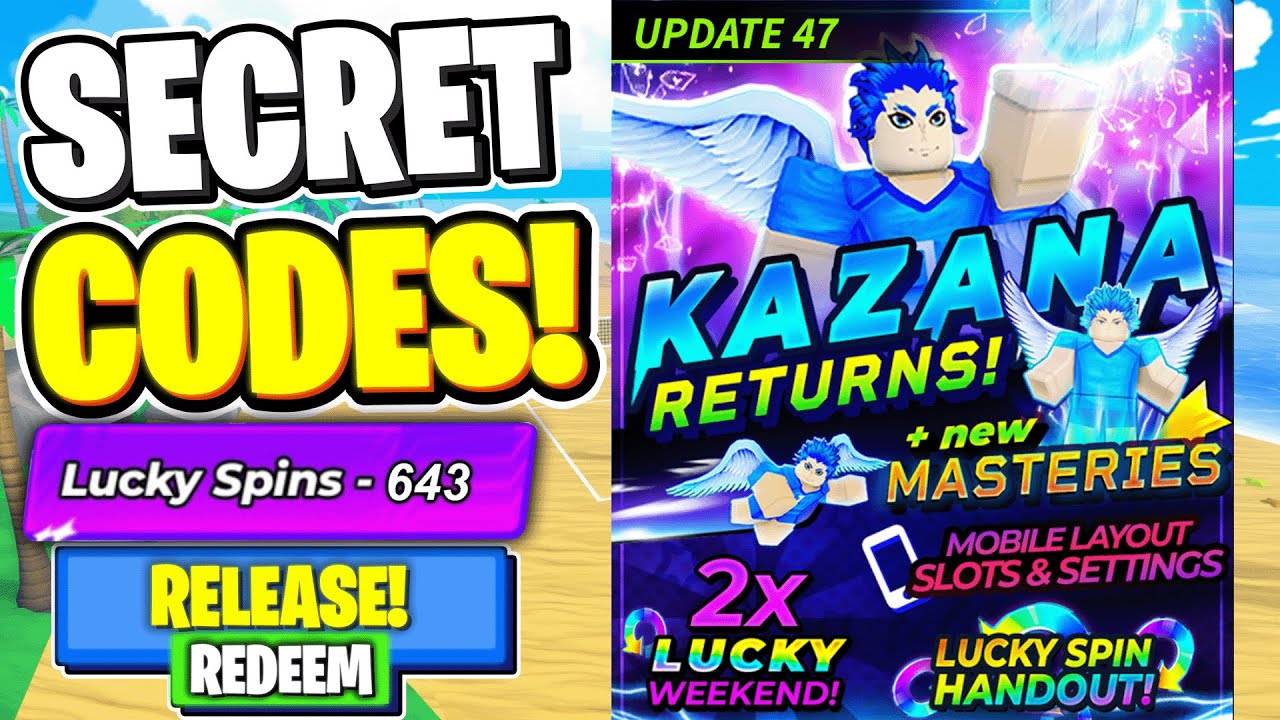 NEW CODES Volleyball Legends KAZANA RETURNS UPDATE 47 STYLE SPINS! GEMS Roblox