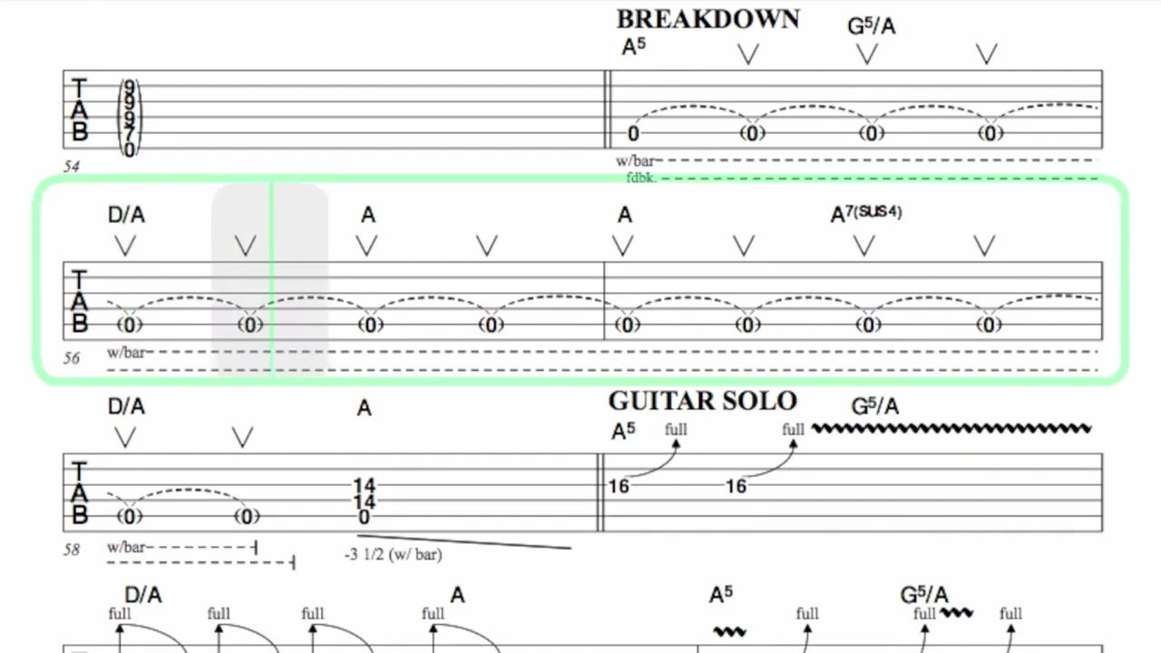 BOSTON ● Hitch a Ride [ Isolated Guitar 2 + TAB ]