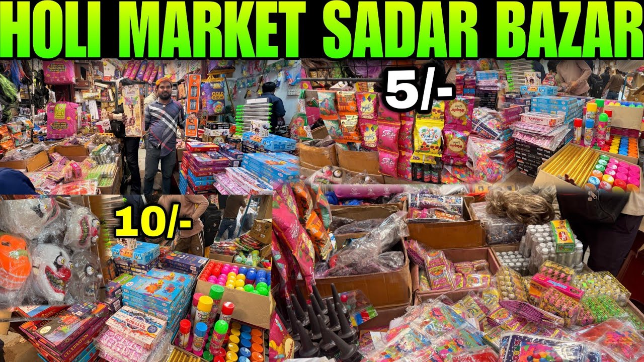 2026 Holi Biggest Sale🤯| Holi Market Delhi | Sadar Bazar Holi Market | Holi Market Sadar Bazar 