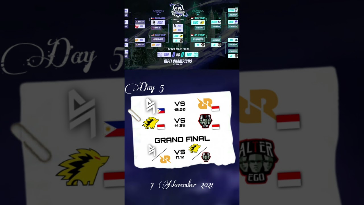 Jadwal MPL Invitational 2021 | Day 5 - Grand Final